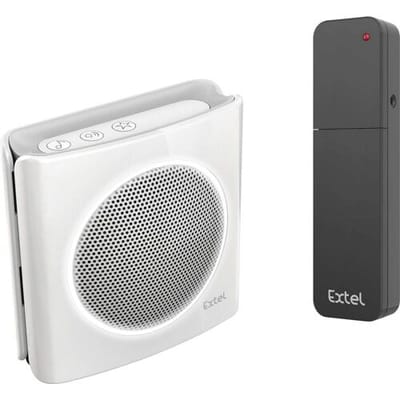 Extel diBi More white draadloze deurbel met converter