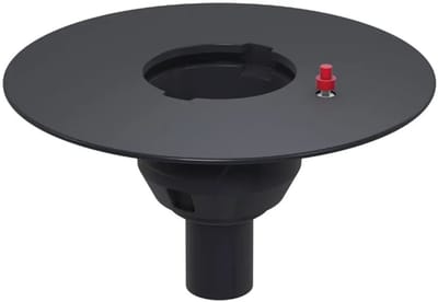 Aco Afvoerlich.360x180mm DN50, 90° w.kleefflens gegrond