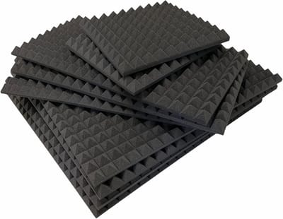 Akoestisch Piramide Schuim Paneel 5,5cm Zware Geluidsisolatie 100x100cm Antraciet