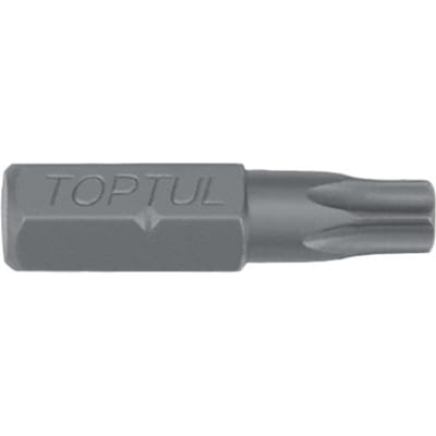 Zeskantschroevendraaierbit TORX TAMPER TOPTUL 1/4" T10, lengte: 25mm