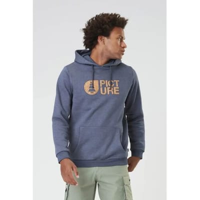 Picture Basement Cork Hoodie (Maat - L, Kleur - Dark Blue Melange)