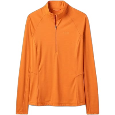 Dames-T-shirt met lange mouwen en rits Rab Sonic