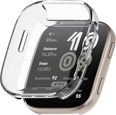Strap-it Schokbestendig TPU hoesje - zachte case geschikt voor Amazfit Bip 6 (transparant)