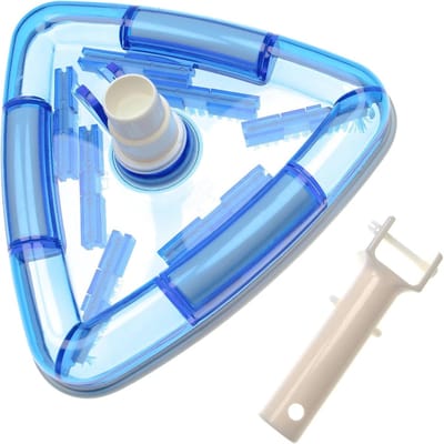 Driehoekige zwembadbodemzuiger voor zwembadpomp en skimmer - Effectieve reiniging met 32/38 mm slangaansluiting