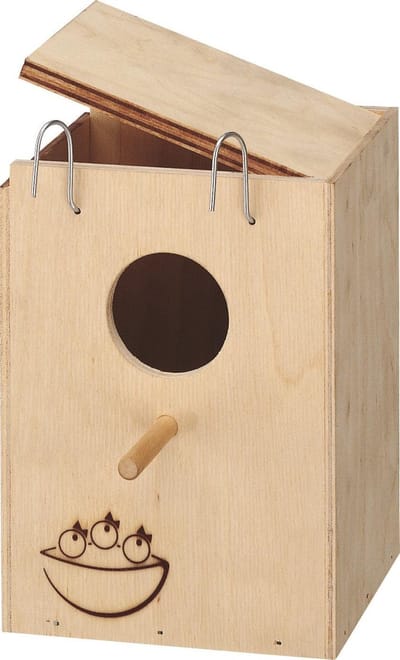 Ferplast houten vogelhuisje/vogelnest nido klein