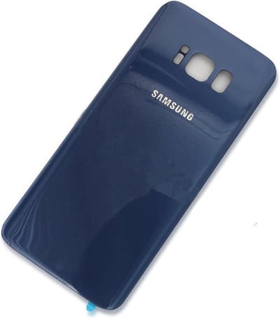 Achterkant Geschikt voor Samsung Galaxy S8 – Glas – Koraal Blauw