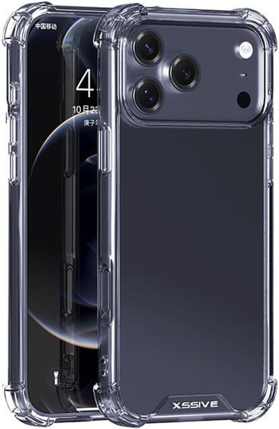 Multimedia & Accessoires Anti Shock Back Cover Case Hoesje geschikt voor Apple iPhone 17 – TPU – Harde Plastic - Schokabsorberend - Schokbestendig – Transparant