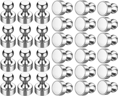 longziming -Magnetische Punaises van Metaal – 30 Stuks Sterk en Duurzaam voor Whiteboards en Andere Magnetische Oppervlakken