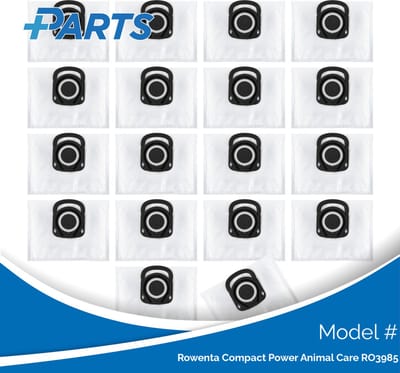 Rowenta Compact Power Animal Care RO3985 Stofzakken (18 Stuks, Plus.Parts® alternatief voor ZR200540)
