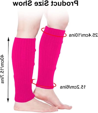 Dikke Gebreide Beenwarmers voor Dames, Lange Sokken voor Koude Dagen, Roze Kleur, Comfortabel en Stijlvol