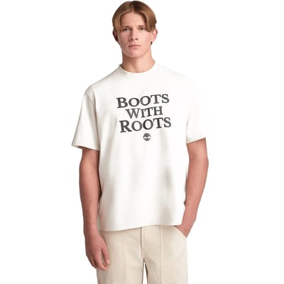 Timberland Slogan Tee Vintage White Taglia: L | T-shirt stampate Outlet | Uomo | Bianco