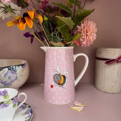 Alex Clark Kan Bij ~ Bee and Flower Jug