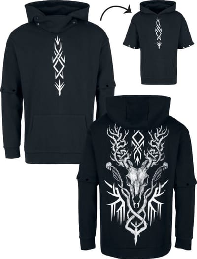 Black Premium by EMP Trui met capuchon - Woodland Spirit - S tot XXL - voor Mannen - zwart