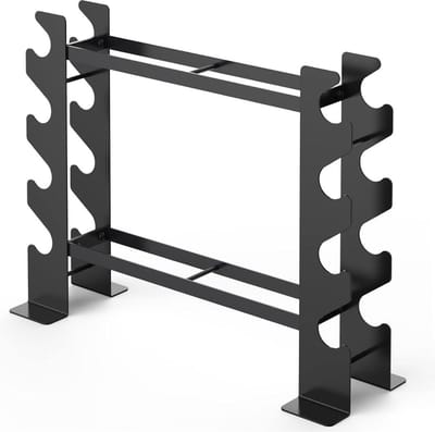 DD Halterrek - Haltersteunen voor Thuisgym - Halter Rek Multifunctioneel - Maximaal 180KG - ‎20.83 x 68.58 x 52.07 cm - Zwart