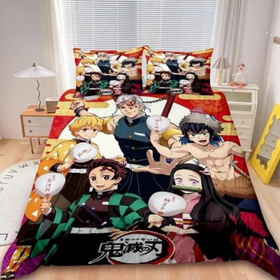 Dekbedovertrek Demon Slaye 3D Exquisite Muichiro tokito Anime Digitale Print Beddengoed Set Dekbed Bed Jeugd Huisdecoratie Jongens Cadeau 100x135cm