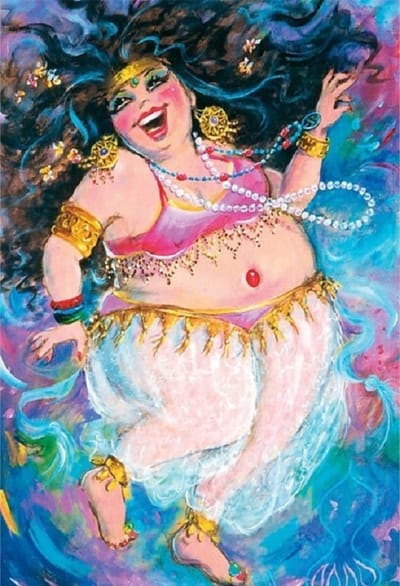 Diamond Painting Set Bellydancer 50x40cm Full size ronde steentjes