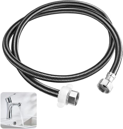 RVS Aansluitslang G1/2 Inch voor Waterverwarmers en Keuken- en Badkamerkranen, Dubbele Draad voor Koud Water, Duurzaam en Flexibel