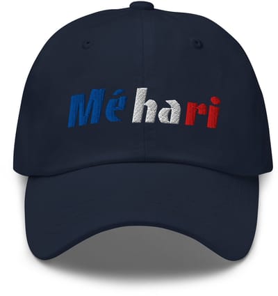 De2pktjes - Geborduurde Citroën Méhari pet - Navy