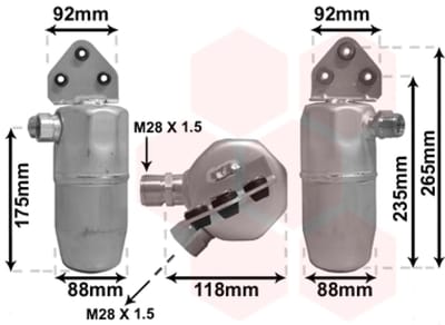 Van Wezel - AIRCO DROGER VOOR AUDI A4 B5 1994-1998 8D0820193
