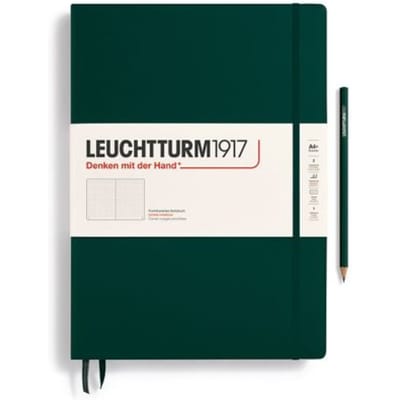 Leuchtturm1917 notitieboekje master classic a4+ dotted bos groen