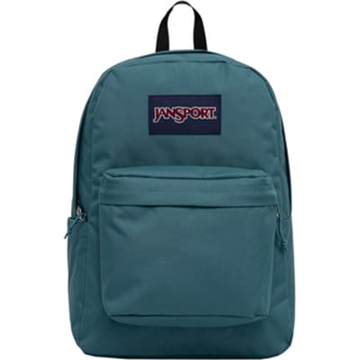JanSport Superbreak Plus Backpack, Unisex, Groen, Rugzak, maat: One size