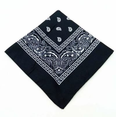 Go Go Gadget - 100% Katoen - Bandana - Boerenzakdoek - 55x55cm - Zwart