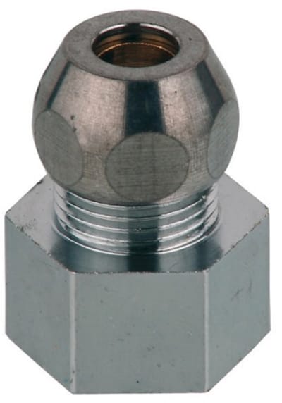 KIRCHHOFF MS Knelfitting-Nippel - Chroom - 1/2"BI x 8 mmQ