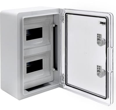 Waterdichte Verdeelkast - Stroomkast Buiten - Elektrische Installaties - IP65 Straalwaterdicht - 250 x 350 x 150 mm - Grijs