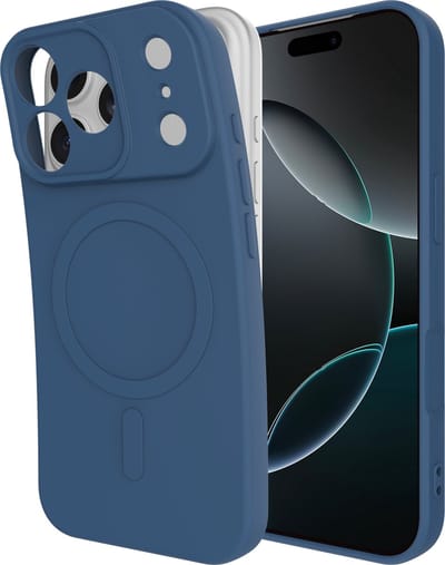 Cazy hoesje geschikt voor iPhone 17 Pro Hoesje geschikt voor MagSafe - Color Backcover - Blauw