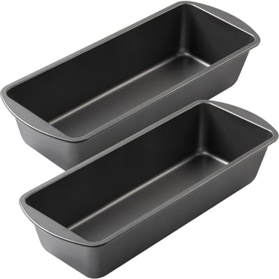 Extra Grote Broodvorm 13  X 5  Lange Broodvorm Anti-aanbak Bakvorm Rechthoekige Broodvorm Set Van 2 grijs