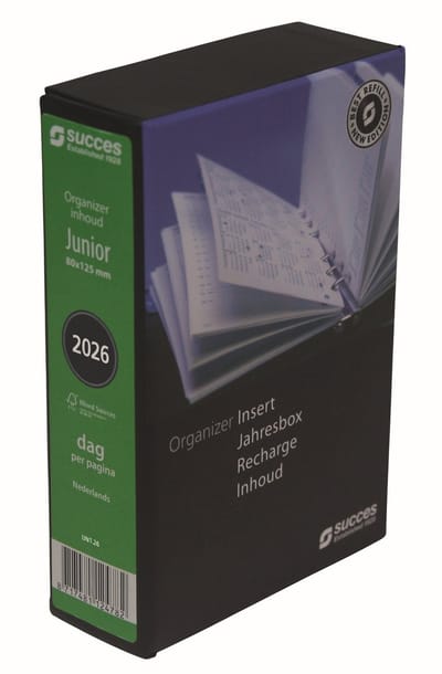 Succes Organizing Systems | Inhoud | Losbladig | Junior | 1 dag-1 pagina | Nederlandstalig | 2026 |