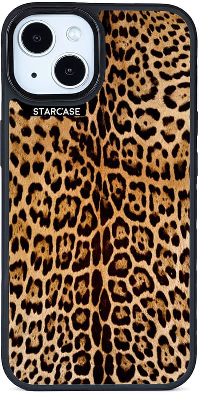 iPhone 15 hoesje - magsafe hoesje / Starcase Panter Print - Skin / iPhone hoesje met Magsafe - Compact Case