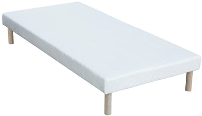 Vente-unique Set bedbodem en matras met pocketveren 20 cm dik SONGE van YSMÉE - 90 x 190 cm L 190 cm x H 30 cm x D 90 cm
