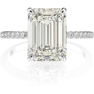 Wong Rain Klassiek 100% 925 Sterling Zilver 8*11 Mm Gekweekte Moissanite Edelsteen Bruiloft Verlovingsring Fijne Sieraden Groothandel 7 white