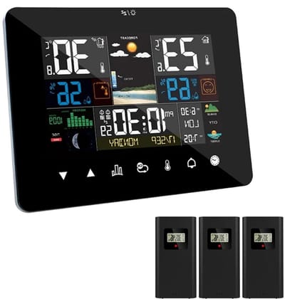 Weerstation Digitaal - Binnen Buiten - Weer Monitoren - 6-in-1 Sensor - 60 Meter Bereik - One Color