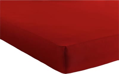 Bed Care Jersey Stretch Hoeslaken - 140x200 - 100% Katoen - 30CM Hoekhoogte - Rood