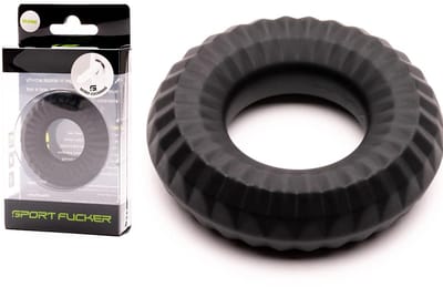Sport Fucker - Nitro Ring - Siliconen Cockring of Ball Stretcher - Zwart