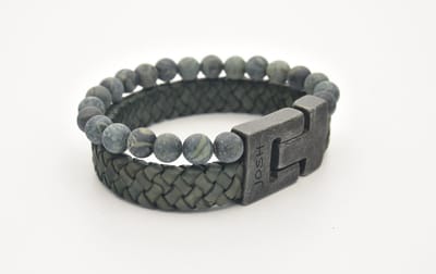 Josh-24966-Armband-Mat groen-Heren-21,5cm