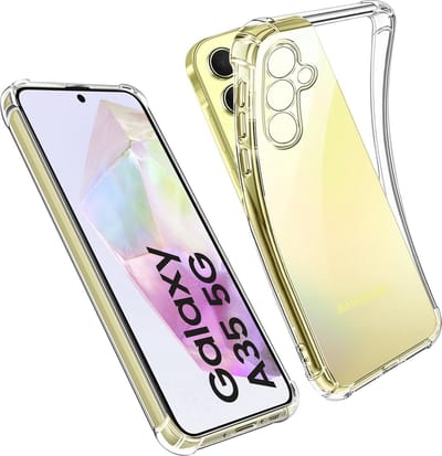 Hoesje Geschikt voor Samsung A35 Hoesje Siliconen Shockproof case - Arara Backcover- Transparant
