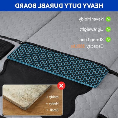 Hondenautostoelhoes - Hondenhangmat Auto - Bescherming Auto - Met Gaasvenster - Universele Maat - Grijs