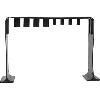 Support de Séchage pour Pinceaux de Maquillage Magnétique 12 Pièces Embouts en Silicone Pliable Support de Séchage pour Pinceaux de Maquillage black