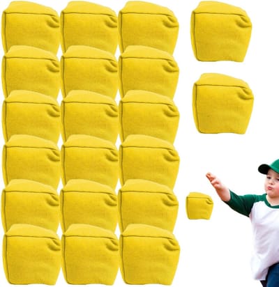 Gooispelset Zitzakken - Werpzakjes Set - Buiten Spelen - Hand-Oog Coördinatie - 20 Stuks - Geel