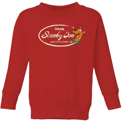 Scooby Doo Cola Kids' Sweatshirt - Red - 98/104 (3-4 jaar)