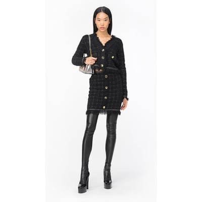 PINKO Girino Skirt Black/gunmetal Maat: M | Mini Rokken Outlet | Dames | Zwart