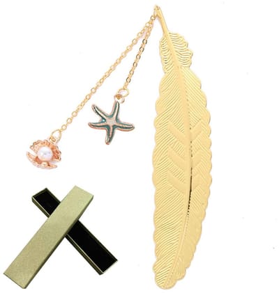Dailygoods- Bladwijzer Vintage - Metalen Bladwijzer - Ornament voor Lezers - Cadeau voor Kinderen/Studenten - Stijlvol Ontwerp - Geschenkdoos - Boekenmarker