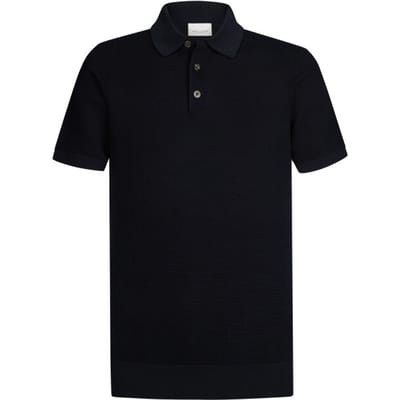 Profuomo poloshirt korte mouw zwart