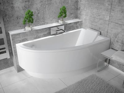 Badland PRAKTIKA hoekbad 150 x 70 cm rechts wit