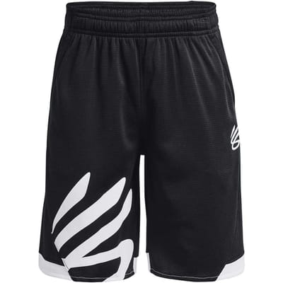 Under Armour Curry Splash-basketbalshorts voor jongens (Zwart)