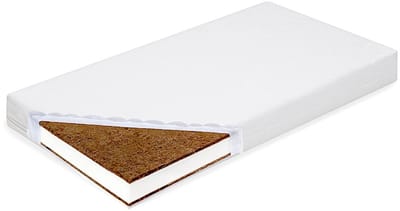 New Baby STANDARD wiegmatras 80x40x8 cm kokos-schuim - Babymatras