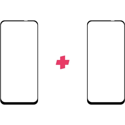 DuoPack: OPPO A74 4G screenprotector gehard glas Edge to Edge